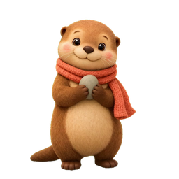 Lou la loutre qui fait coucou